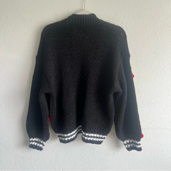 Anthropologie Maeve Black Varsity Cardigan Sweater with 3D Cherry
O/S NWOT - Picture 6 of 12